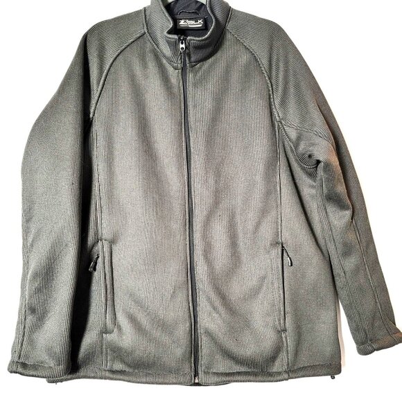 XBLK By ZeroXposur Mens Jacket Sz XXL Zip pockets Fleece Lined Front Zip Grey - Picture 1 of 11
